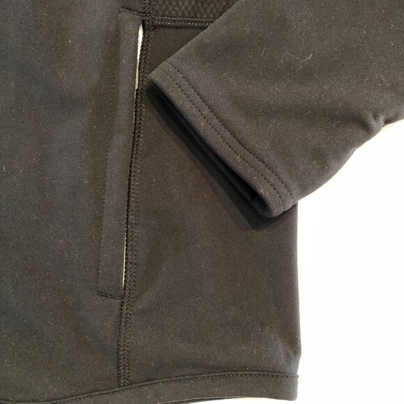 Adidas Golf Pure Motion Long Sleeve Zip-Up + Snap Closure Jacket in Black Sz M - Picture 5 of 15